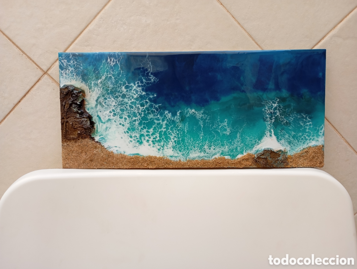 Arte: Cuadro cala con rocas - Foto 3