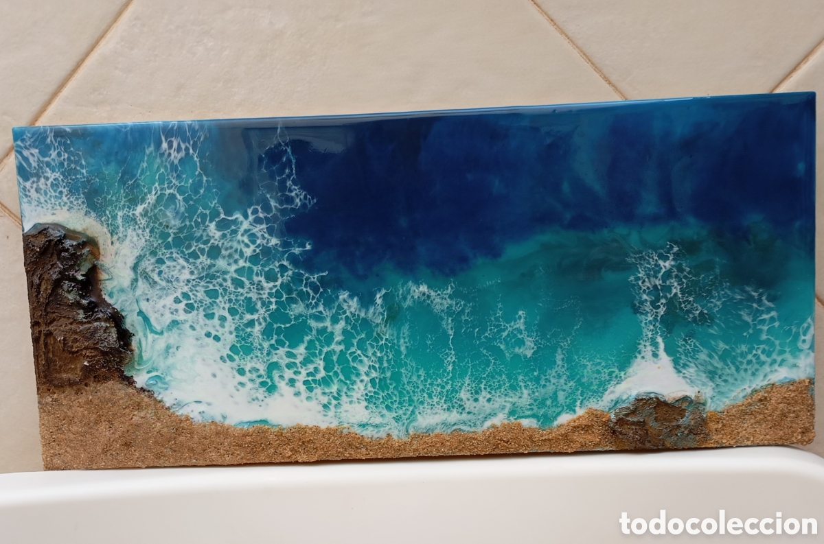 Arte: Cuadro cala con rocas - Foto 5