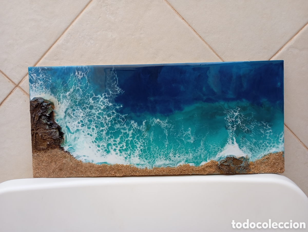 Arte: Cuadro cala con rocas - Foto 6