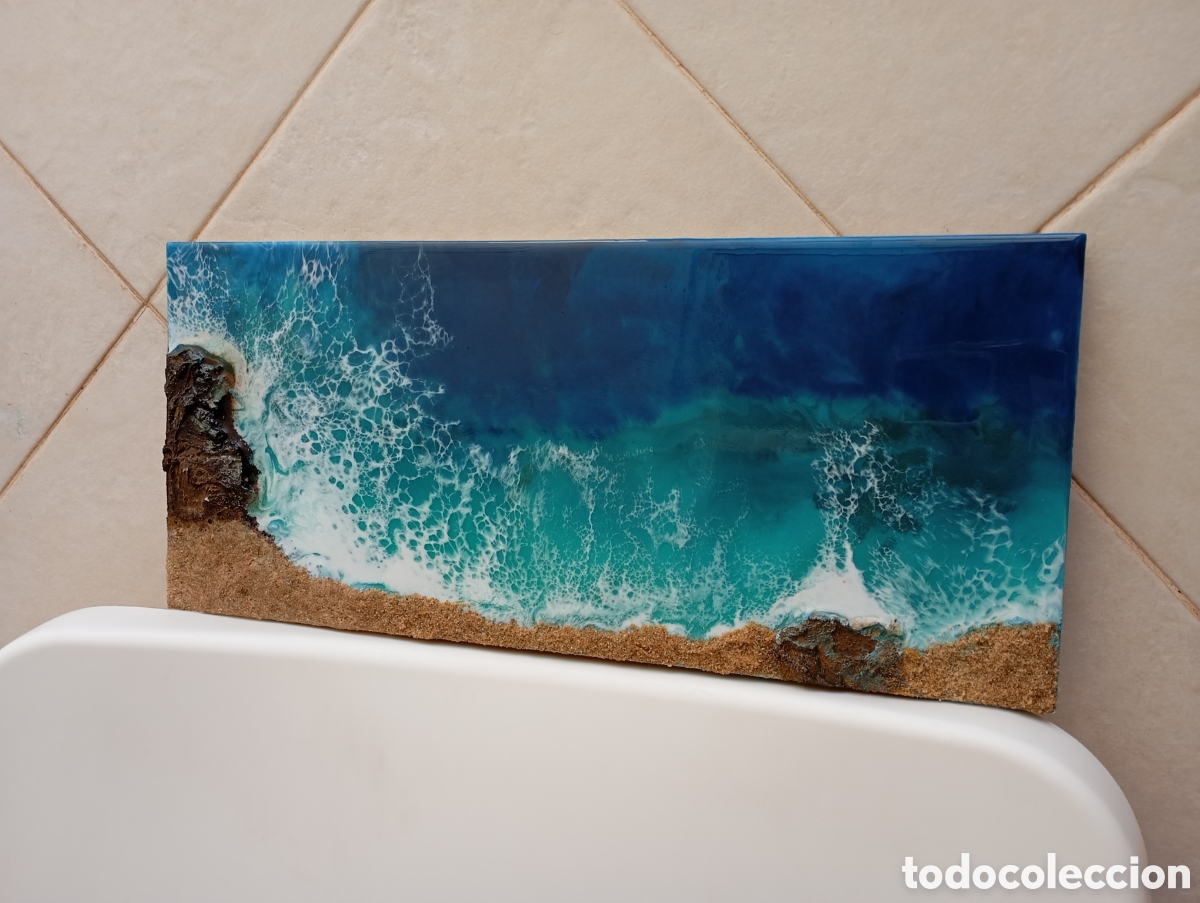 Arte: Cuadro cala con rocas - Foto 1