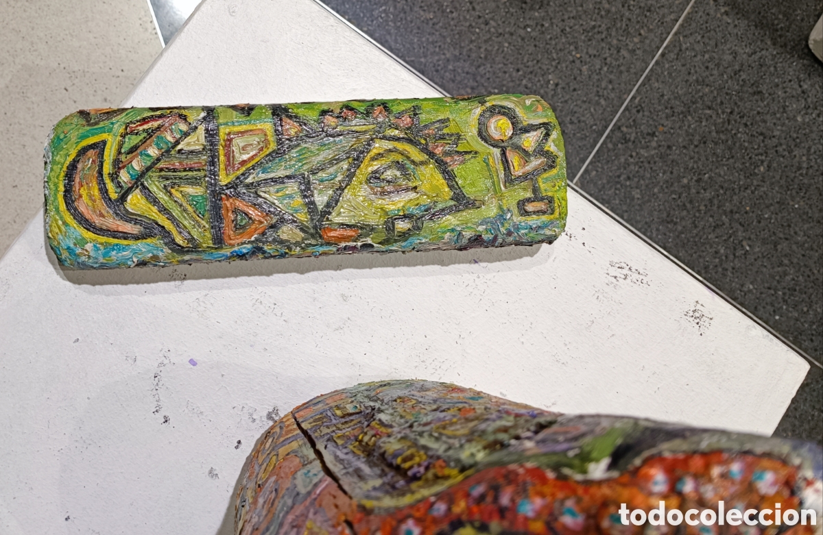 Arte: MADERA PINTADA AL OLEO IGNACIO RUIZ DE ARCAUTE RIVERO - Foto 4