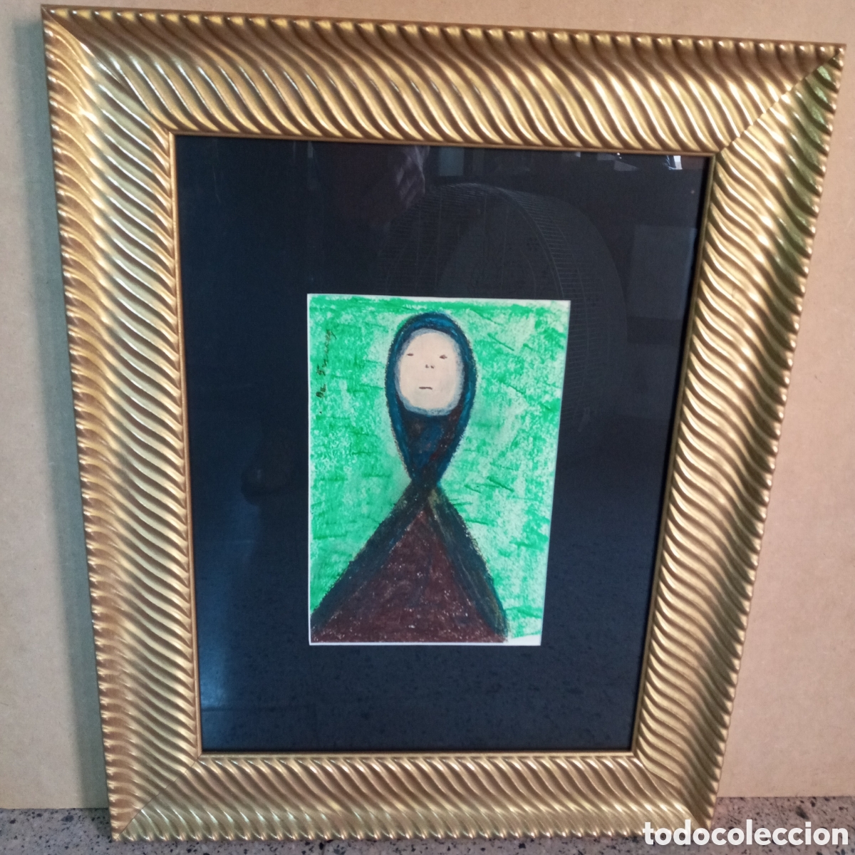 Arte: DE SUCRE OBRA ORIGINAL FIRMADO PRECIOSO MARCO MADERA PAN DE ORO.SE ESCUCHAN OFERTAS!!