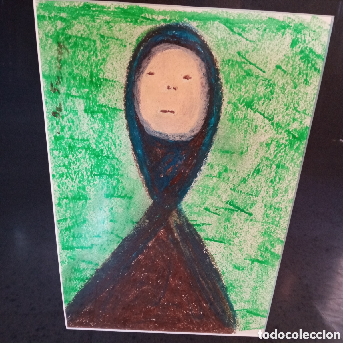 Arte: DE SUCRE OBRA ORIGINAL FIRMADO PRECIOSO MARCO MADERA PAN DE ORO.NUEVO.INVERSION.COTIZADO