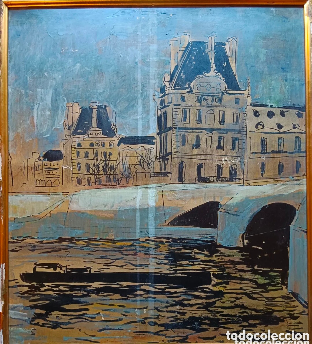 Kunst: Pere Camps, pintura sobre madera dm , t&eacute;cnica mixta Paris, 1957