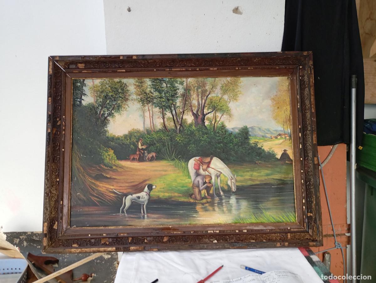 Arte: cuadro aloleo en lienza con marco - Foto 1