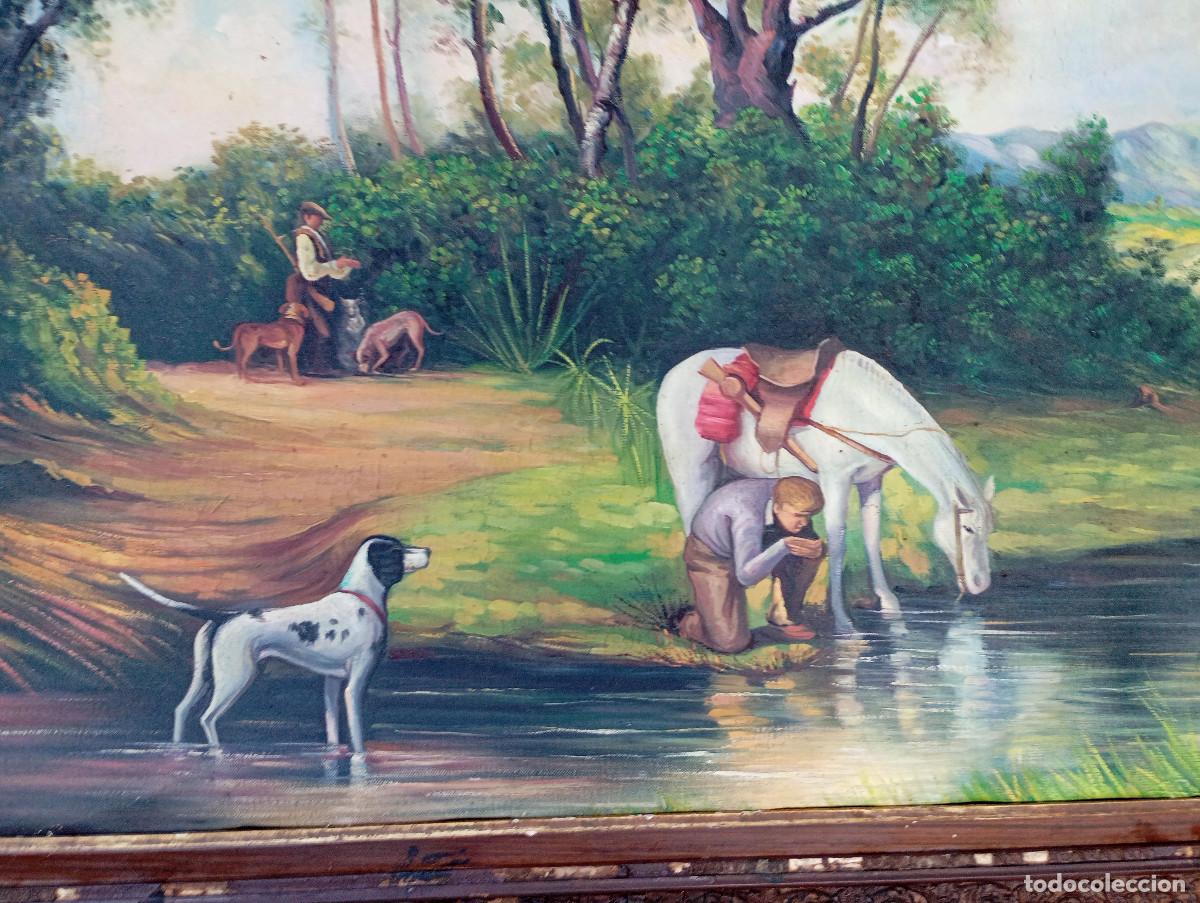 Arte: cuadro aloleo en lienza con marco - Foto 4
