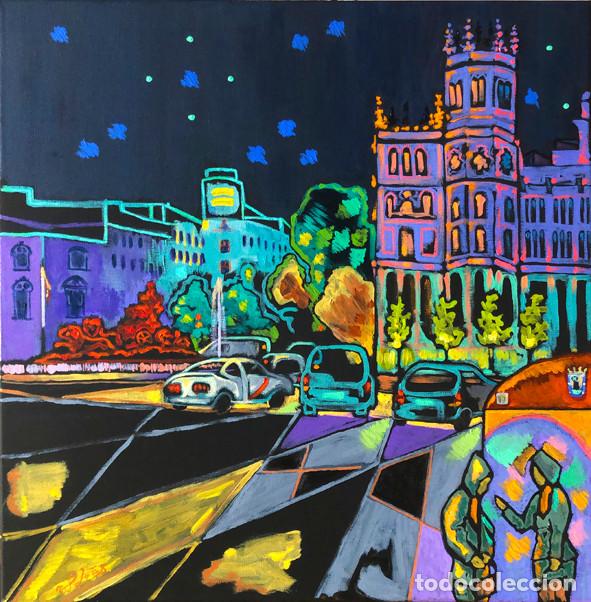 Arte: PLAZA DE CIBELES, NOCTURNO