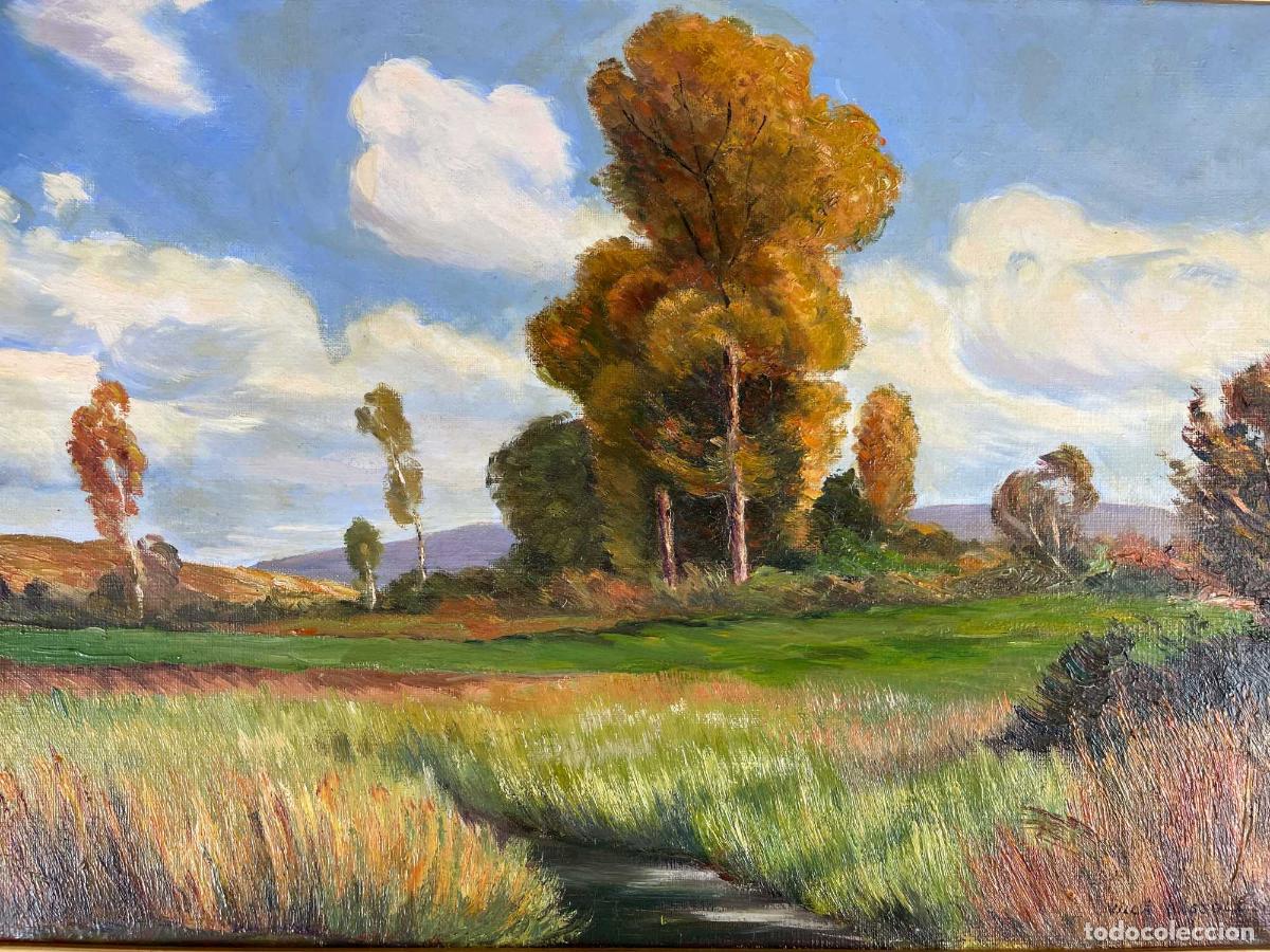 Art: FIRMADO VILLA BASSOLS. ESCENA RURAL. OLEO SOBRE LIENZO. ESPA&Ntilde;A. SIGLO XX