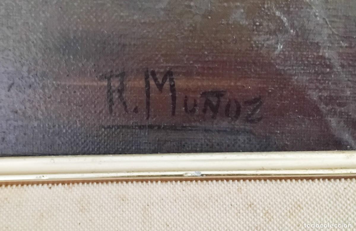 Arte: Bodeg&oacute;n con granada de R (o A) Mu&ntilde;oz en marco dorado - Foto 4