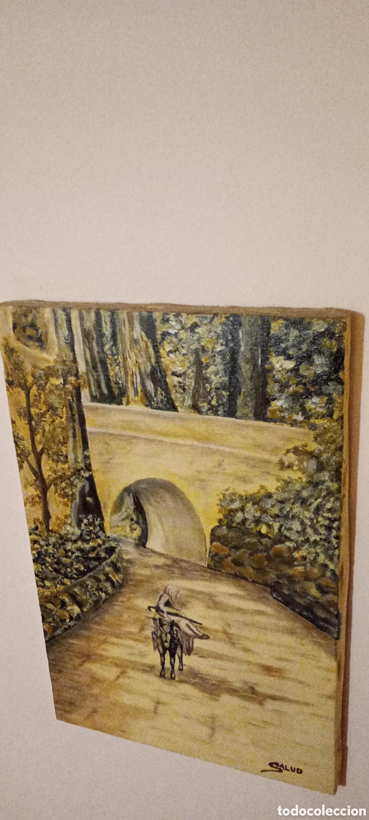 Arte: Cuadro puente sobre el parque - Foto 2
