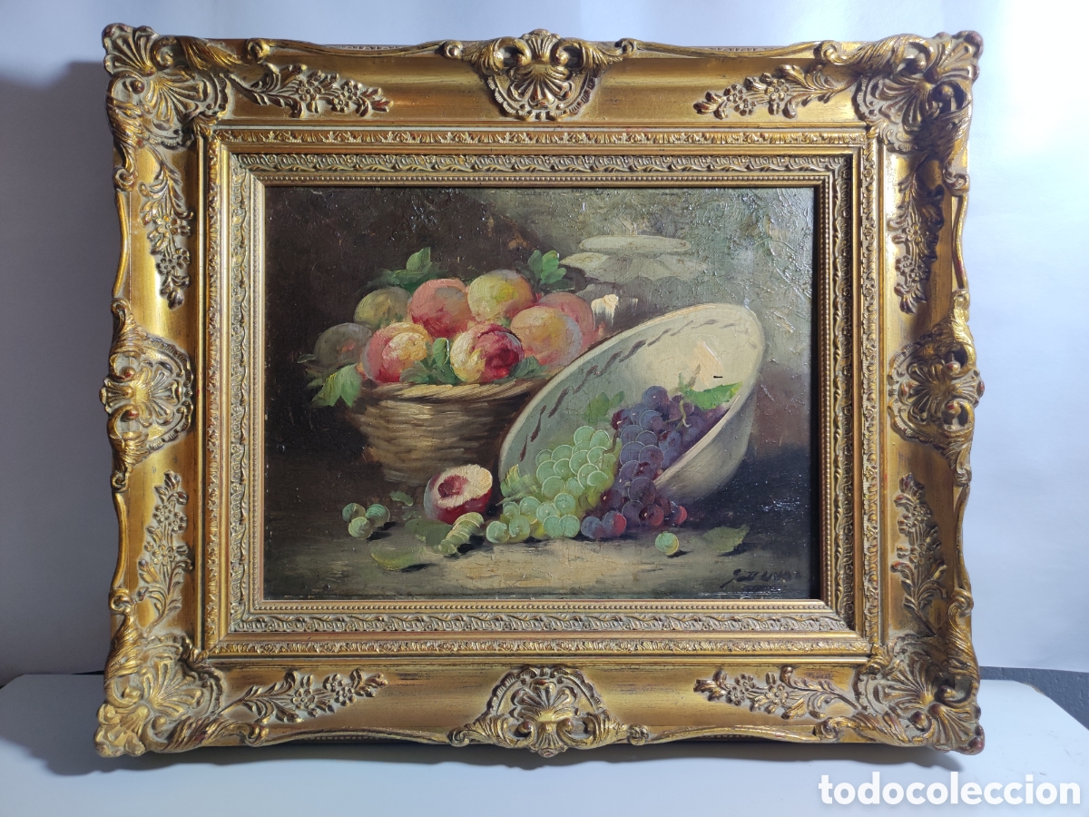 Arte: Bodeg&oacute;n enmarcado &oacute;leo - Foto 1