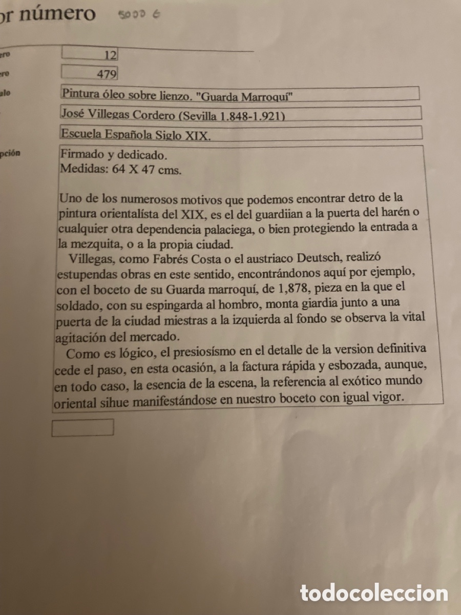 Arte: Cuadro Oleo guarda Marroqu&iacute; - Foto 6
