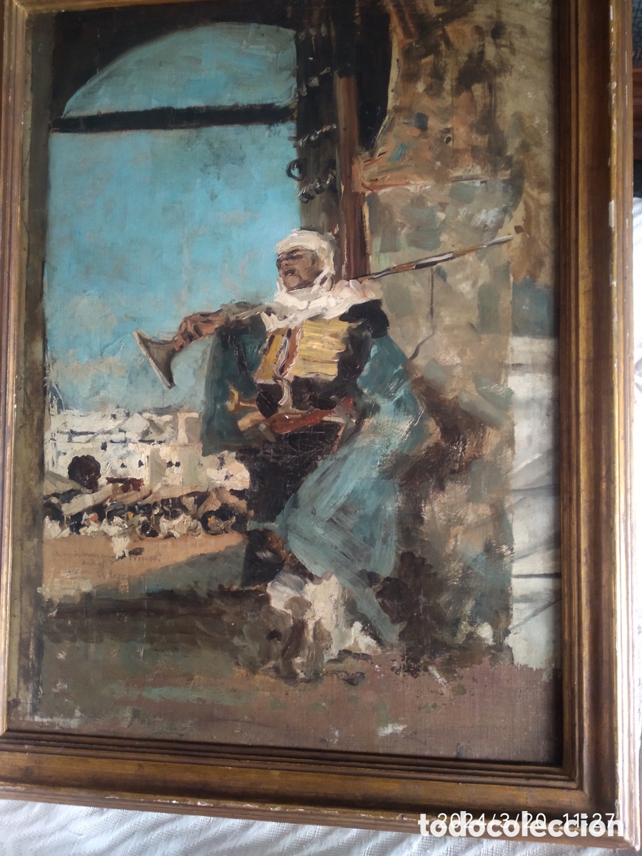 Arte: Cuadro Oleo guarda Marroqu&iacute; - Foto 1