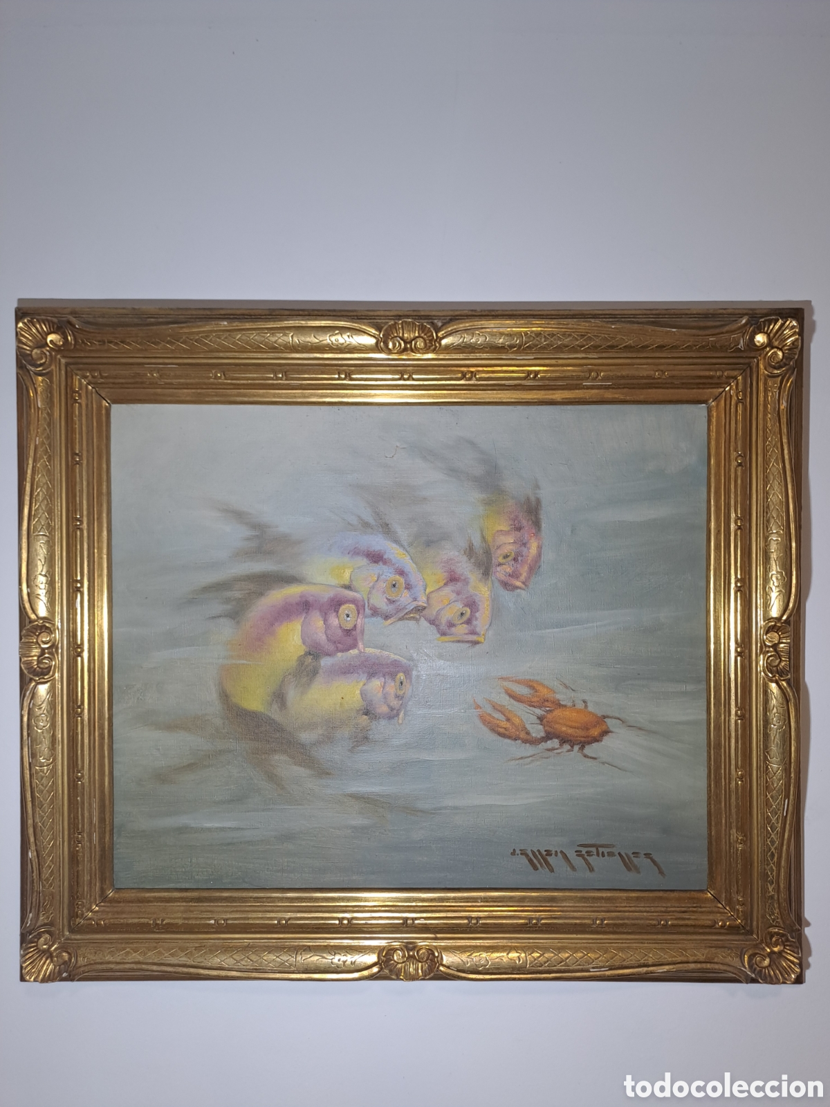 Arte: Cuadro Julio Garcia Guti&eacute;rrez -Peces - Foto 4