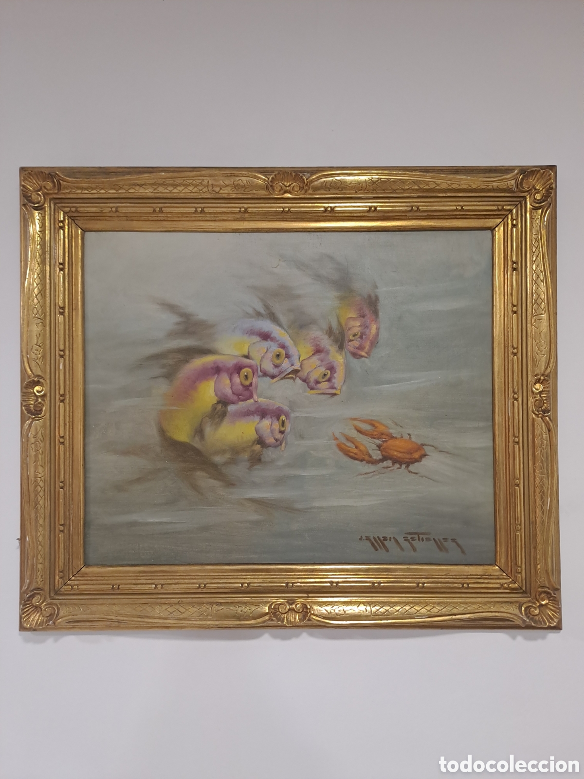 Arte: Cuadro Julio Garcia Guti&eacute;rrez -Peces - Foto 1