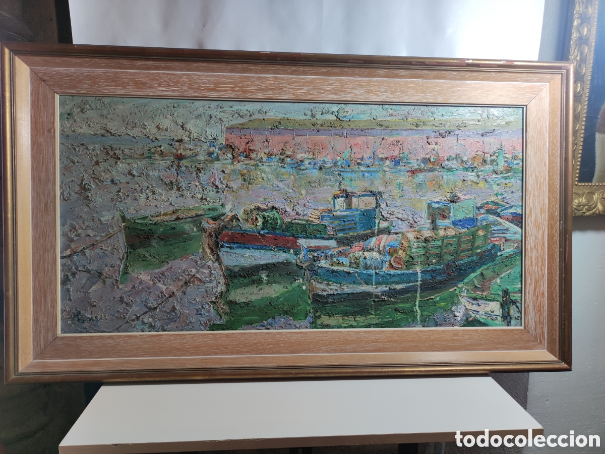 Arte: Paisaje marinero mucho empaste - Foto 1