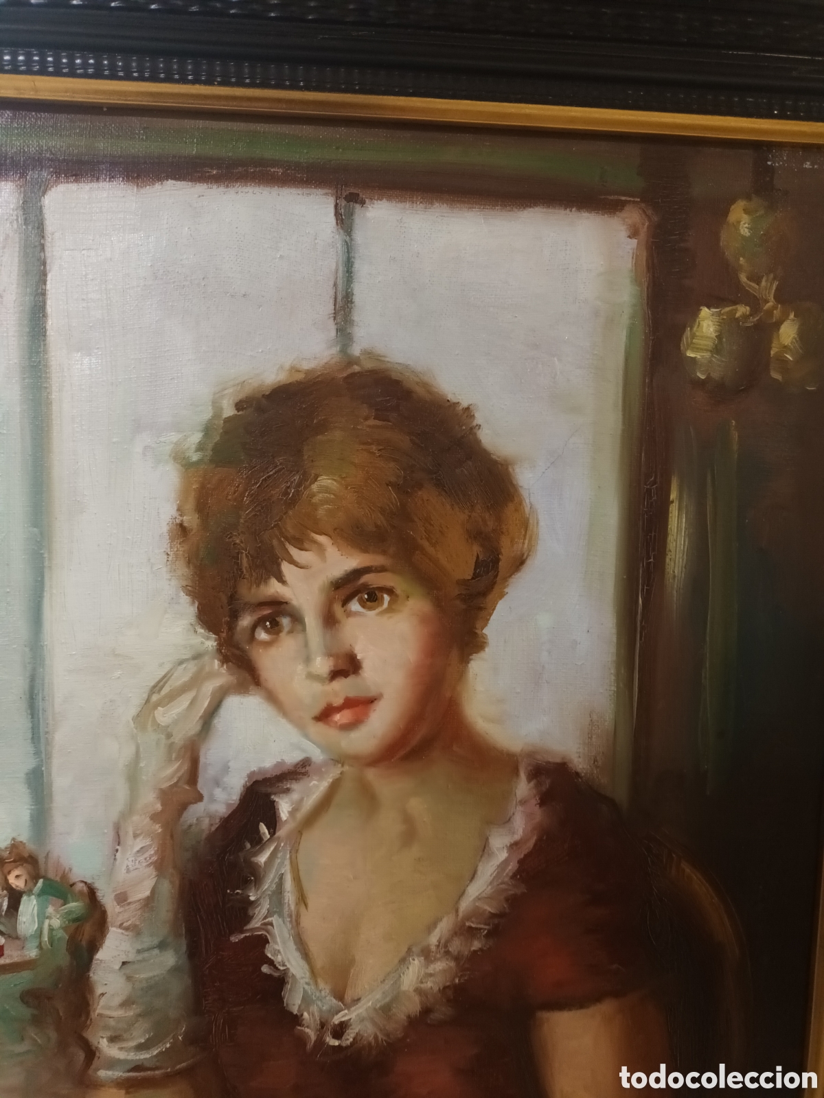 Arte: Dama en el bar con un refresco - Foto 2