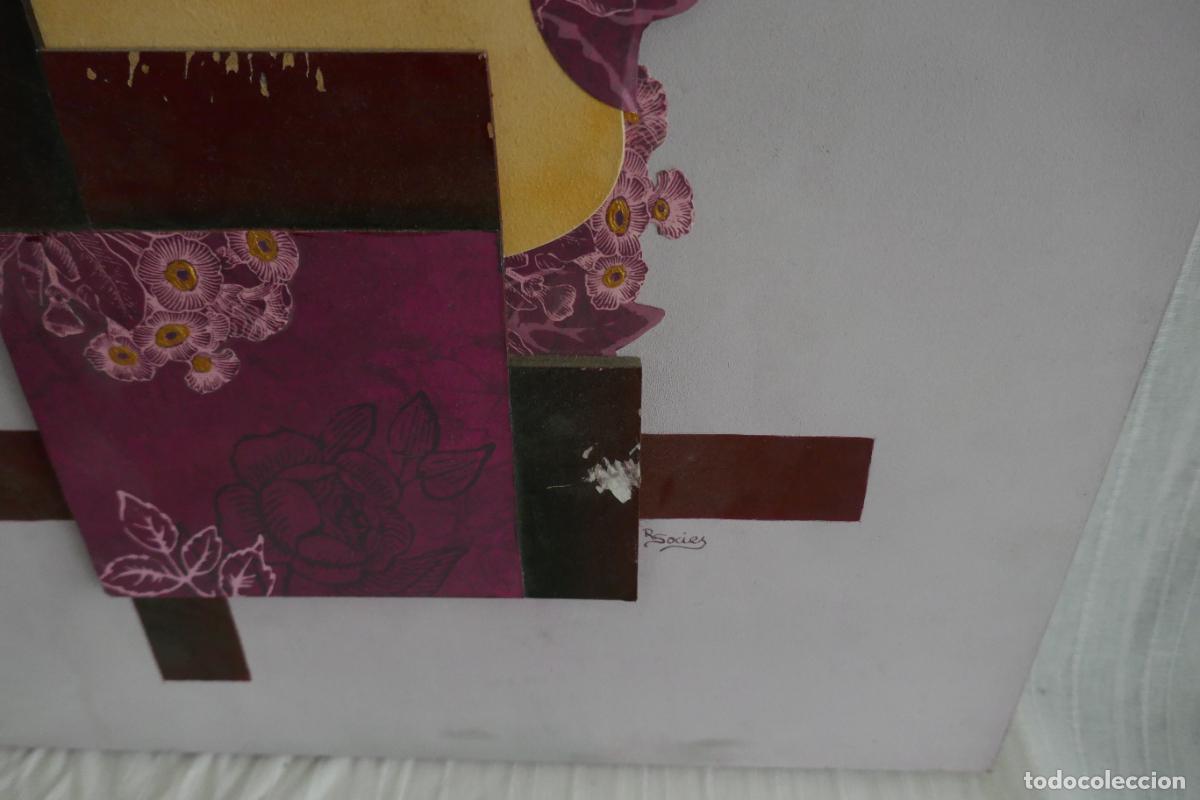 Arte: Oleo sobre tabla de una mujer. - Foto 13