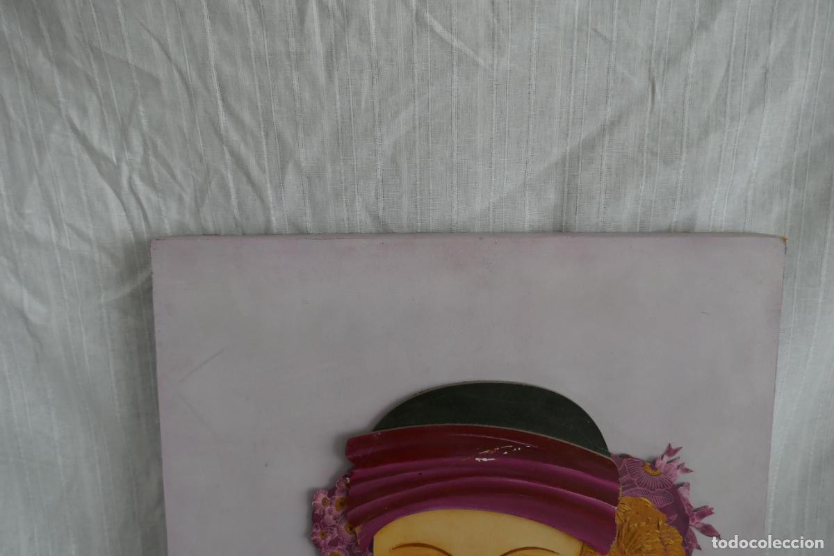 Arte: Oleo sobre tabla de una mujer. - Foto 16