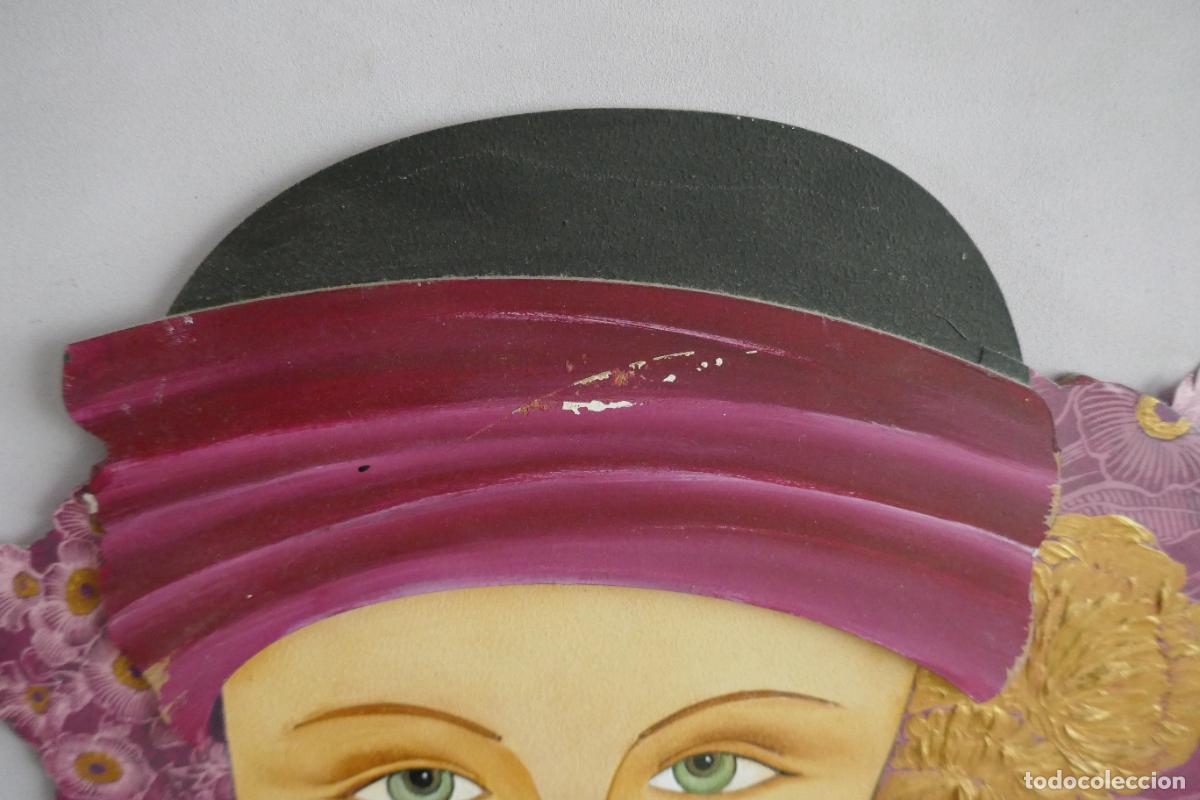 Arte: Oleo sobre tabla de una mujer. - Foto 17