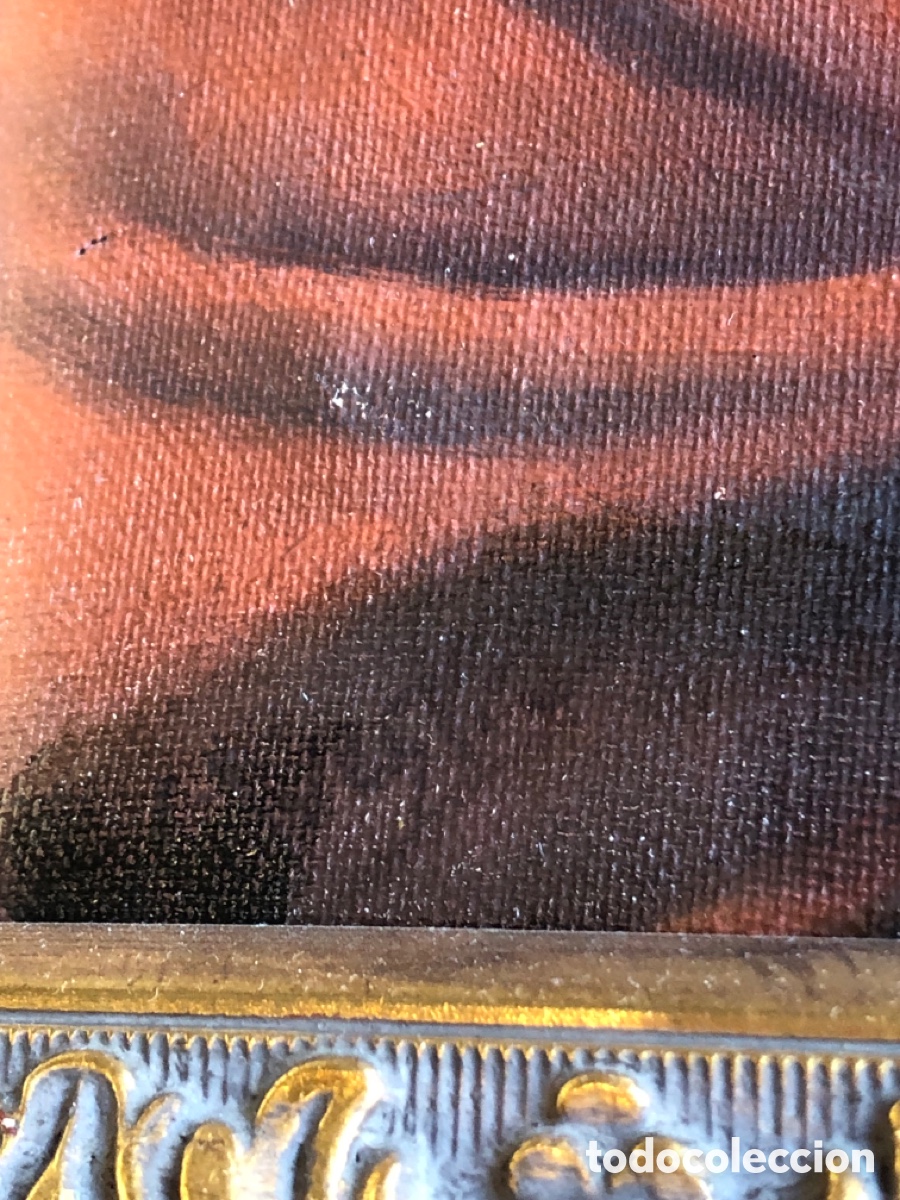 Arte: Oleo sobre lienzo marco en pan de oro - Foto 3