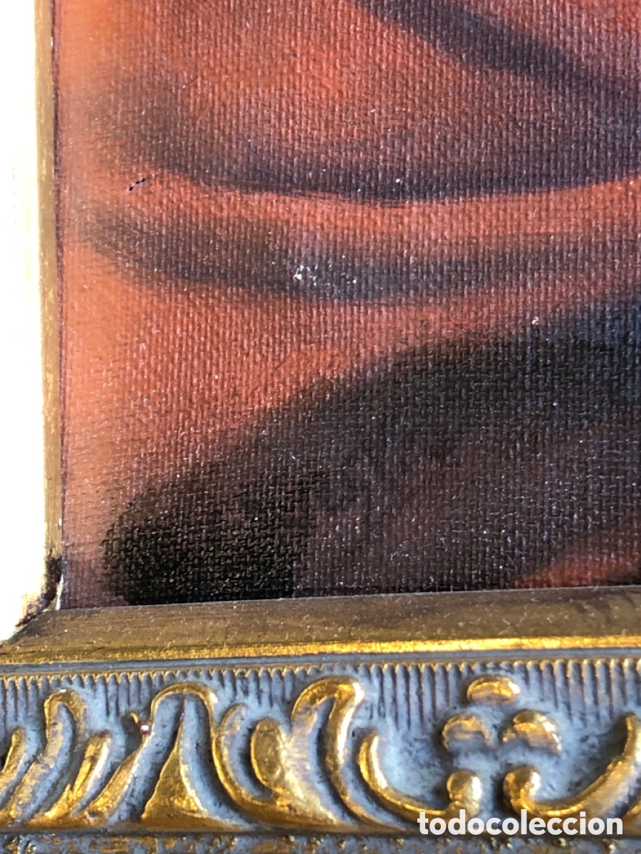 Arte: Oleo sobre lienzo marco en pan de oro - Foto 4