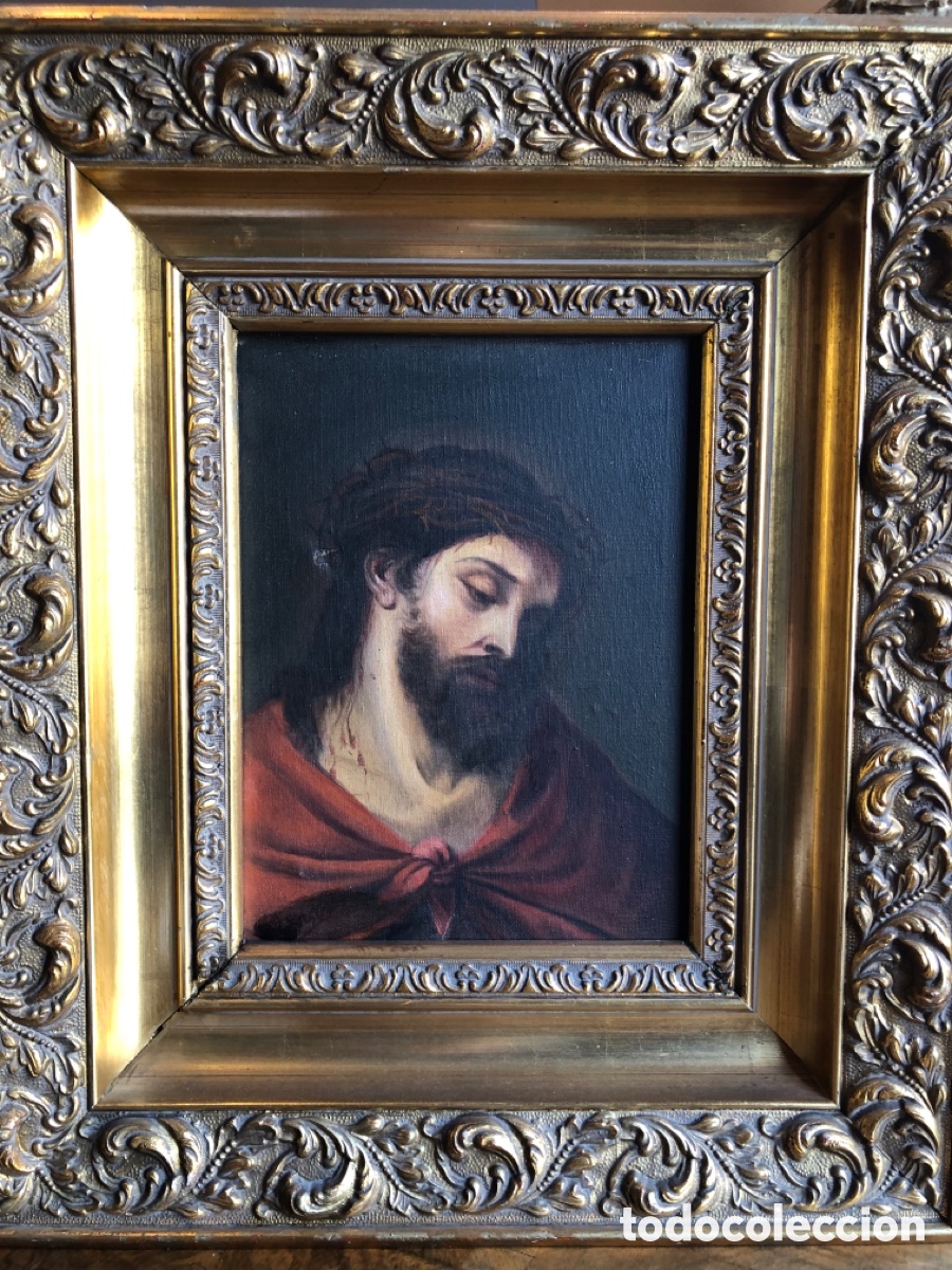 Arte: Oleo sobre lienzo marco en pan de oro - Foto 7