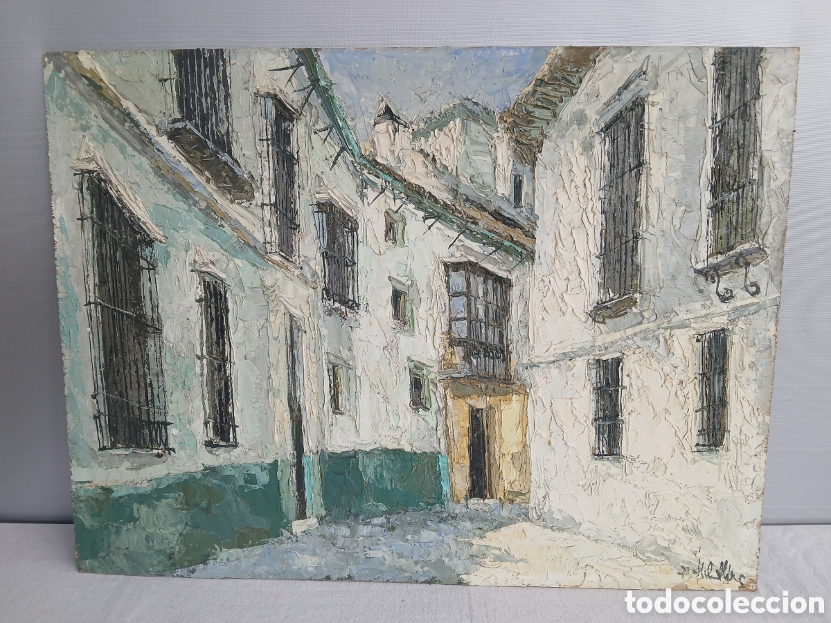 Arte: &Oacute;leo sobre tablex, autor a indentificar - Foto 2