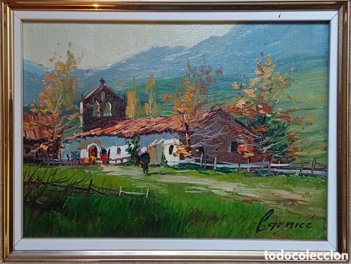 Kunst: Albert Carnic&eacute;, &oacute;leo sobre tablex, firmado