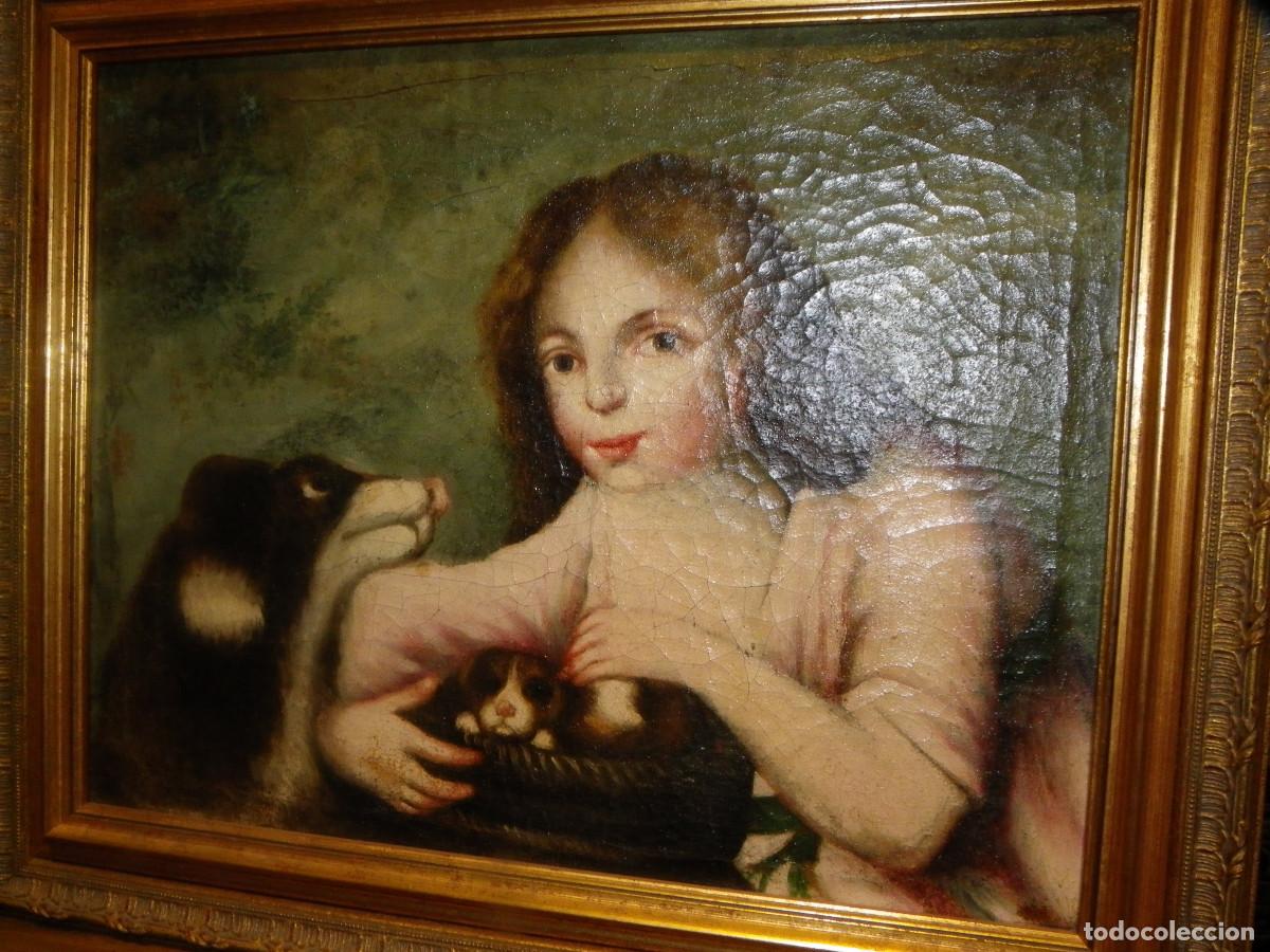 Arte: Bodeg&oacute;n S-XVIII Ni&ntilde;a con perritos - Foto 8