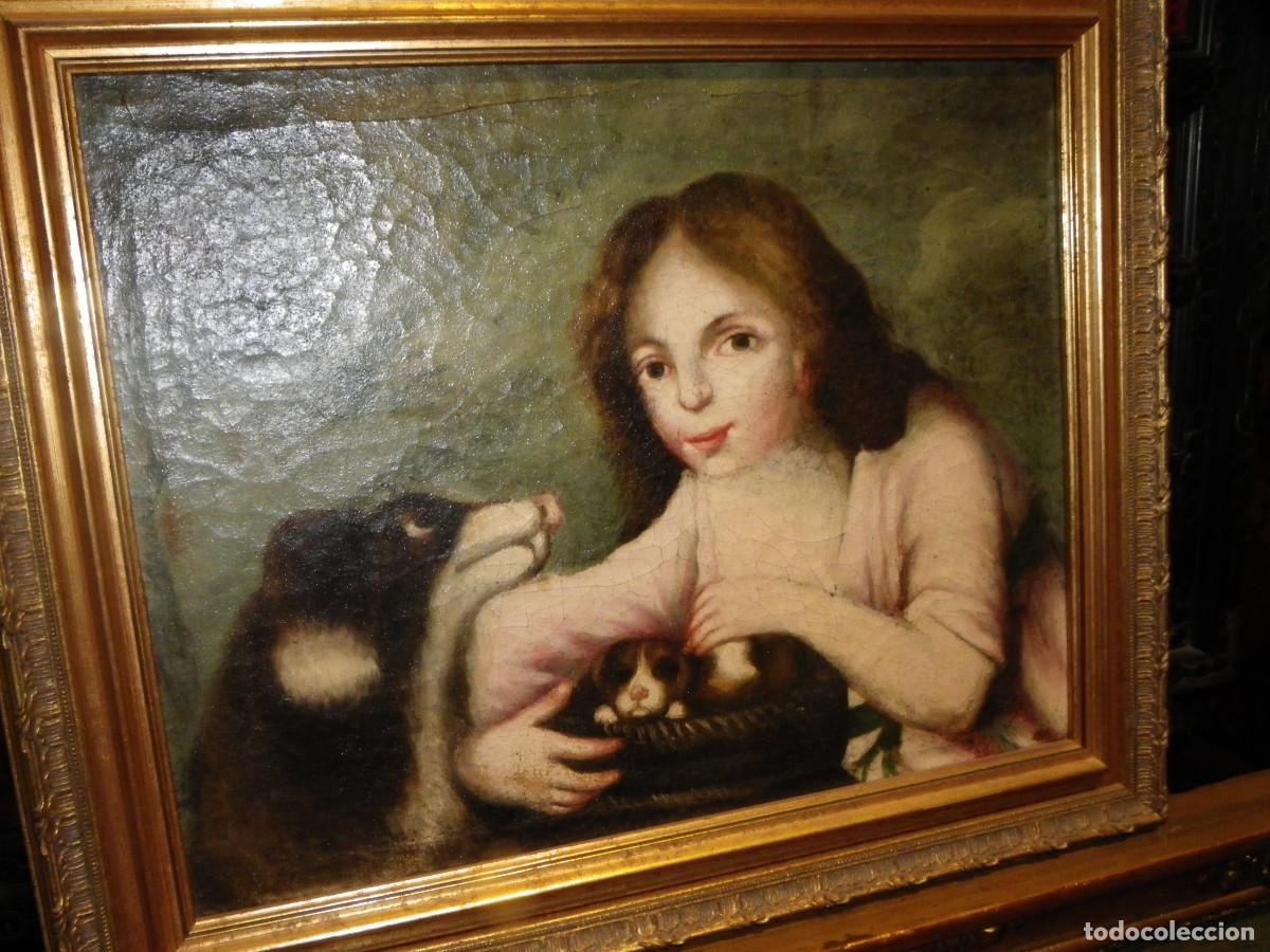 Arte: Bodeg&oacute;n S-XVIII Ni&ntilde;a con perritos - Foto 9