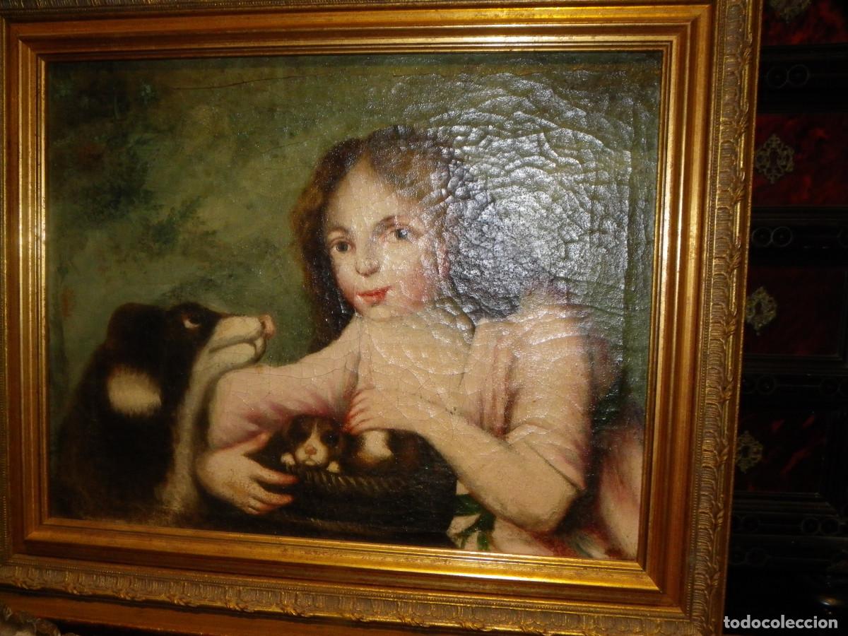 Arte: Bodeg&oacute;n S-XVIII Ni&ntilde;a con perritos - Foto 10