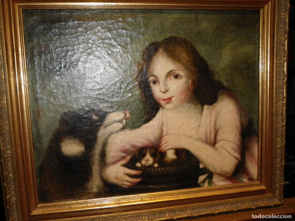 Arte: Bodeg&oacute;n S-XVIII Ni&ntilde;a con perritos - Foto 12