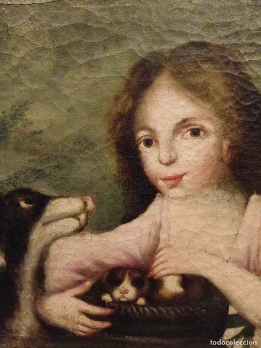 Arte: Bodeg&oacute;n S-XVIII Ni&ntilde;a con perritos - Foto 13