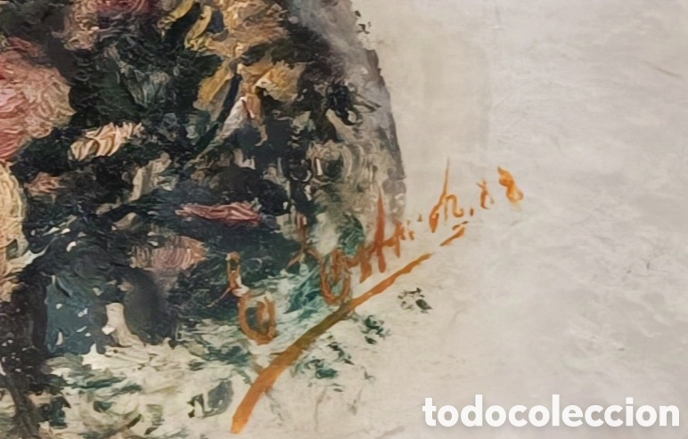 Arte: CONCHA NACARADA PINTADA SIGLO XIX - Foto 2