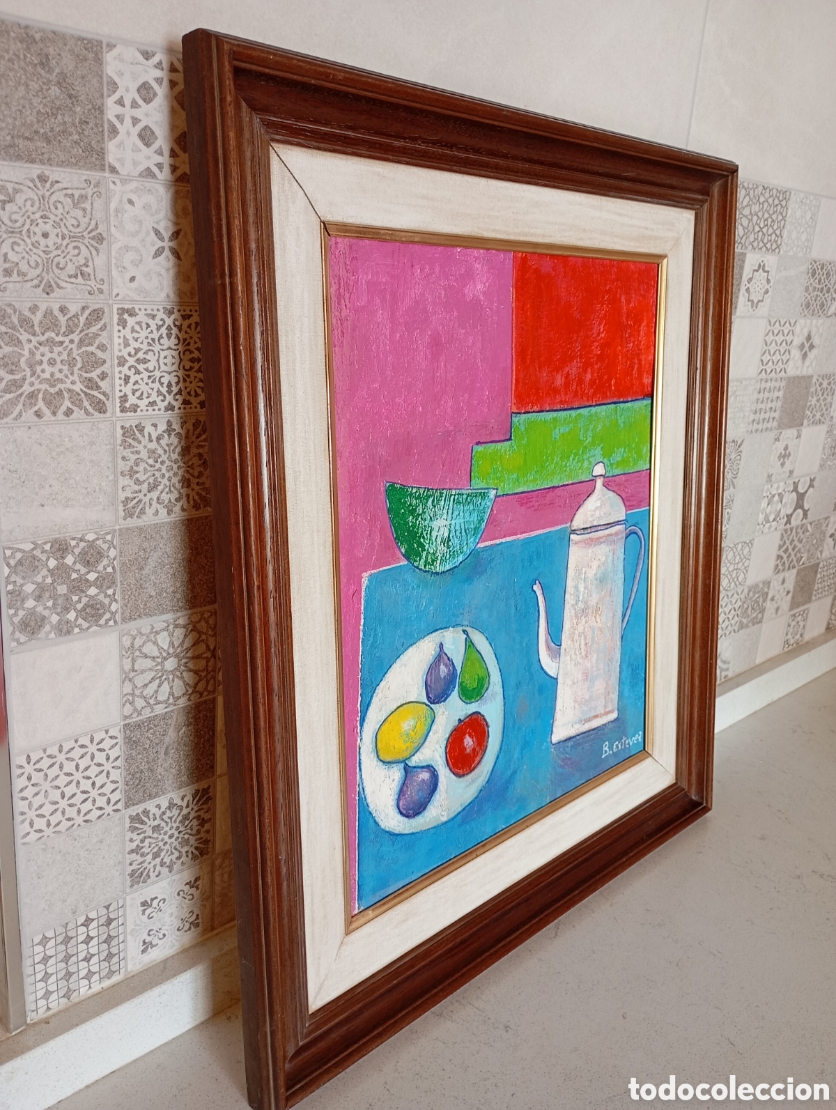 Arte: Cuadro pintura t&eacute;cnica mixta - Foto 2