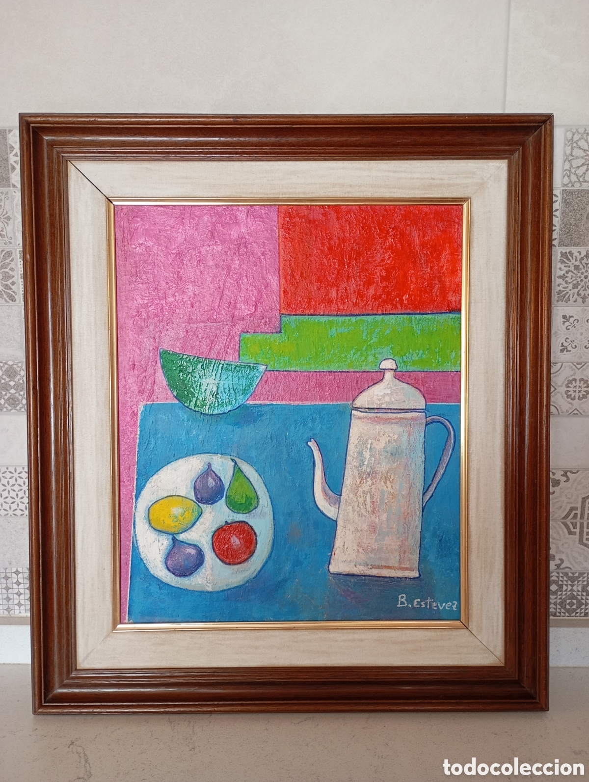 Arte: Cuadro pintura t&eacute;cnica mixta - Foto 1