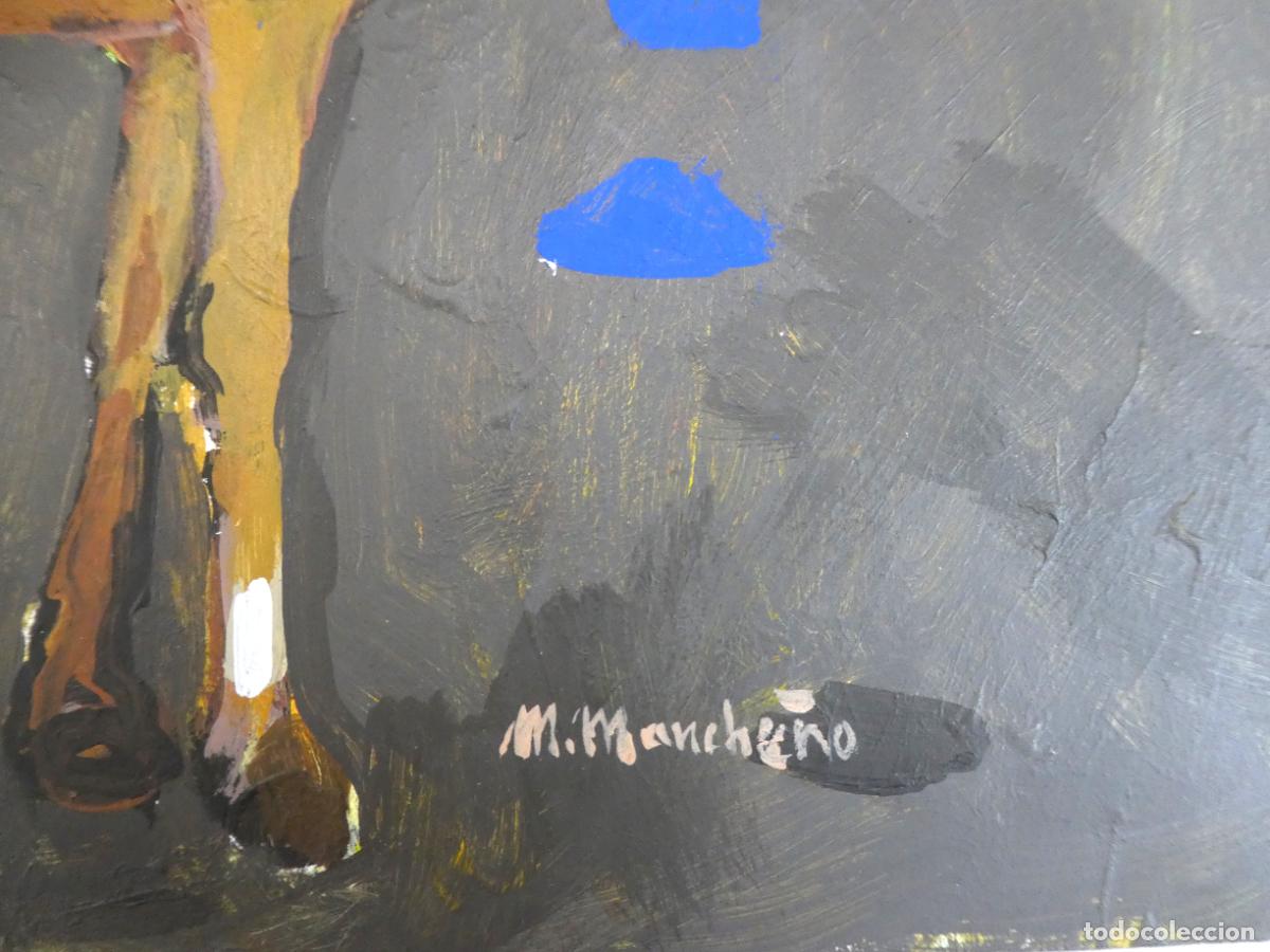 Arte: Oleo de M. Manche&ntilde;o .mide 41X30 cm - Foto 2
