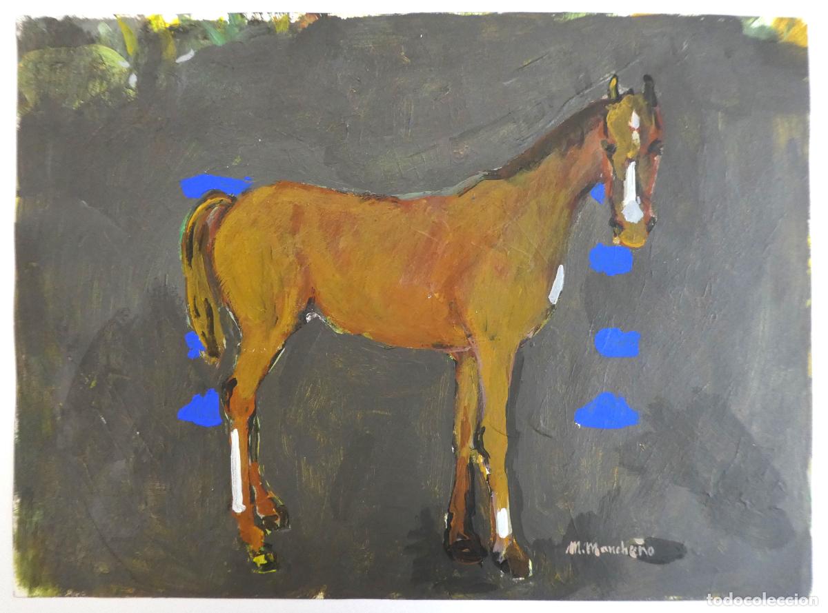 Arte: Oleo de M. Manche&ntilde;o .mide 41X30 cm - Foto 1