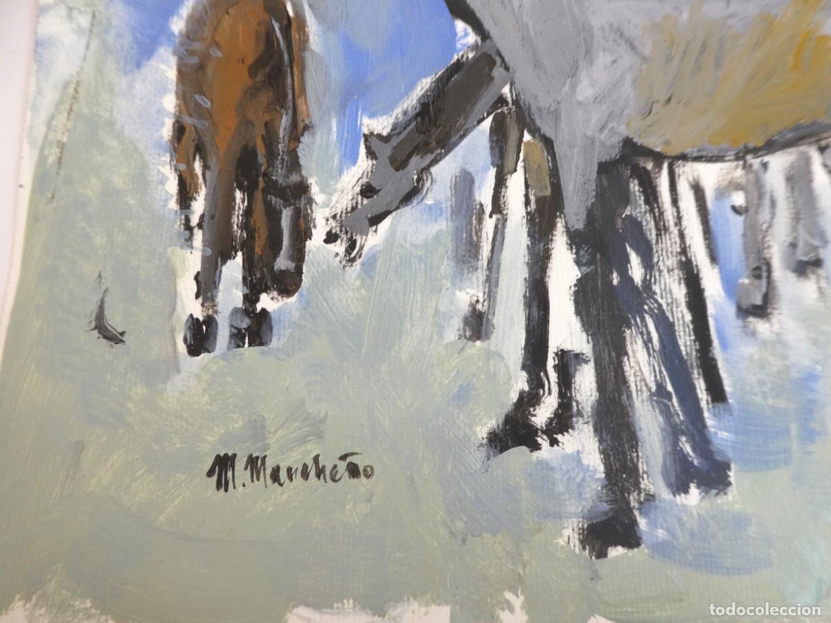 Arte: Oleo de M. Manche&ntilde;o .mide 41X30 cm - Foto 2