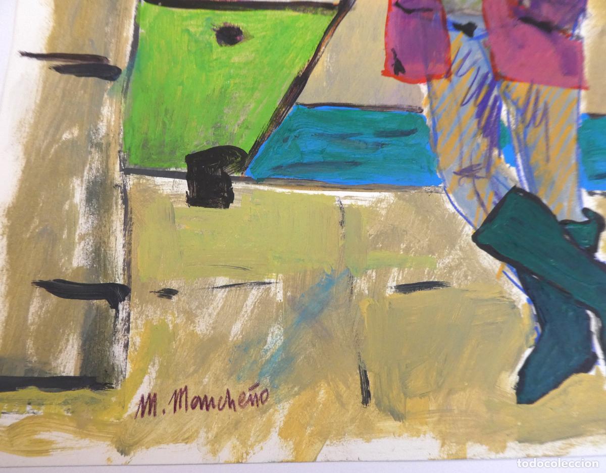 Arte: Oleo de M. Manche&ntilde;o .mide 41X30 cm - Foto 2
