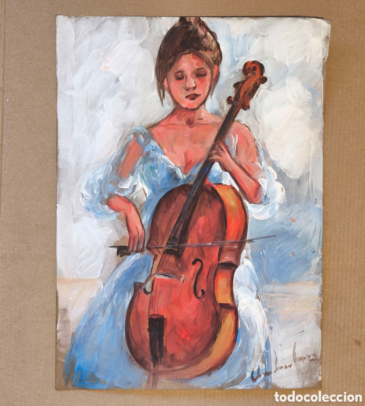 Arte: Chica violinista ( expresionismo )