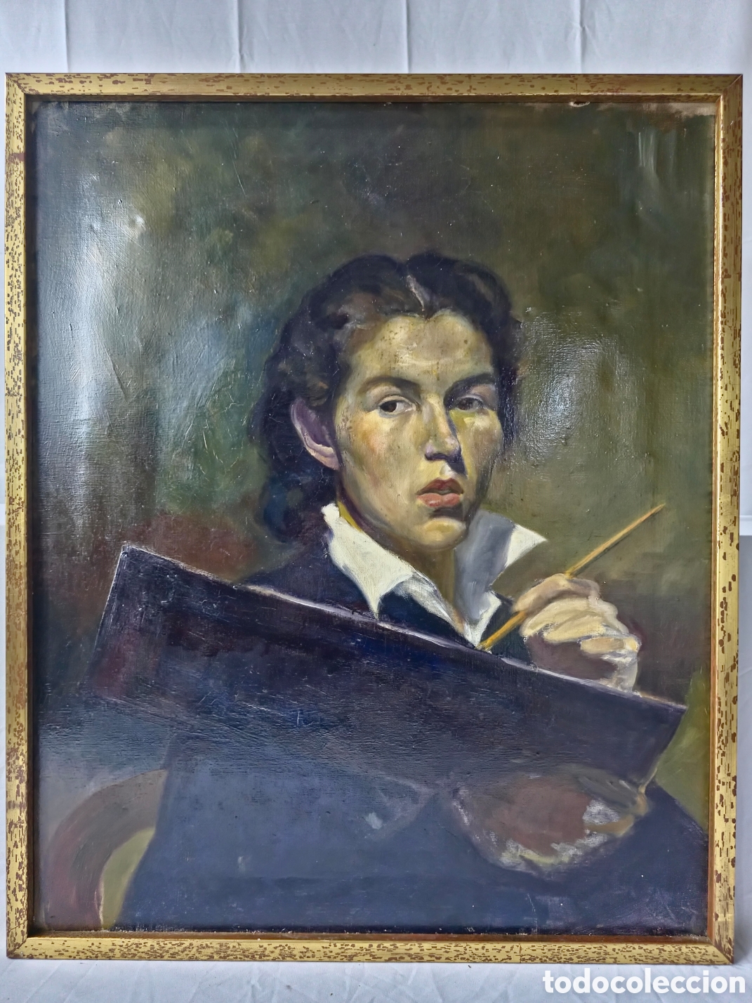 Arte: Autoretrato de Pintor An&oacute;nimo - Foto 2