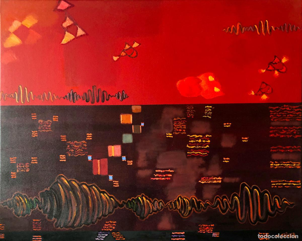 Arte: ABSTRACTO 12- LUCES DEL GANGES - Foto 1