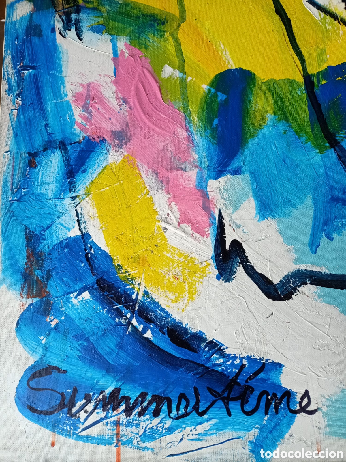 Arte: EVERT VAN BOMMEL. Acr&iacute;lico en lienzo - Foto 3
