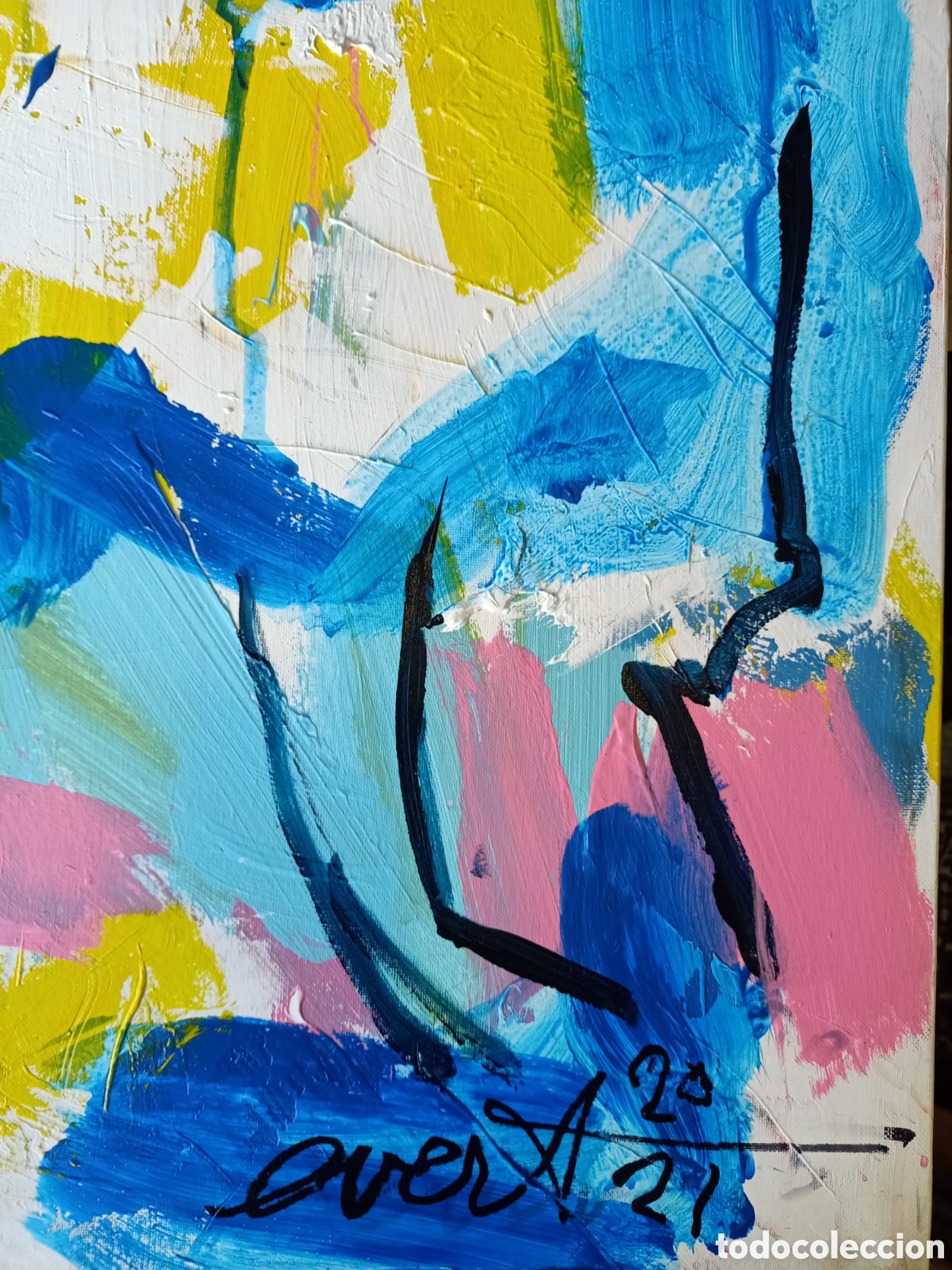 Arte: EVERT VAN BOMMEL. Acr&iacute;lico en lienzo - Foto 2