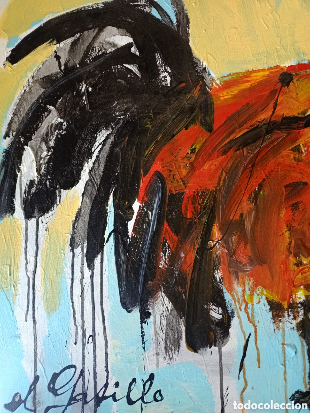 Arte: EVERT VAN BOMMEL. Acr&iacute;lico en lienzo - Foto 2