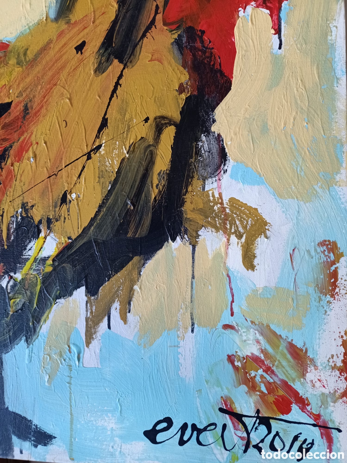 Arte: EVERT VAN BOMMEL. Acr&iacute;lico en lienzo - Foto 3