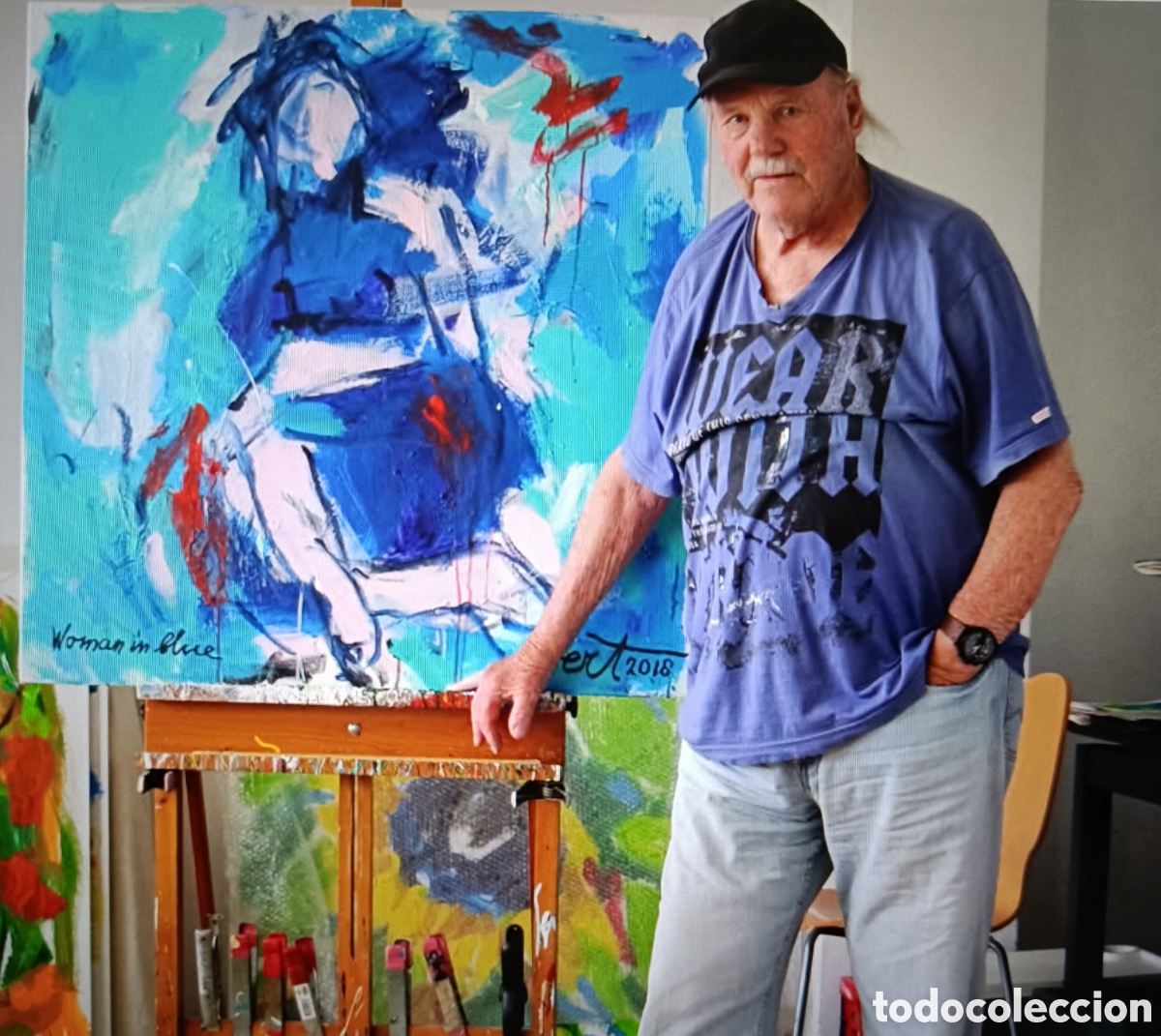 Arte: EVERT VAN BOMMEL. Acr&iacute;lico en lienzo - Foto 4
