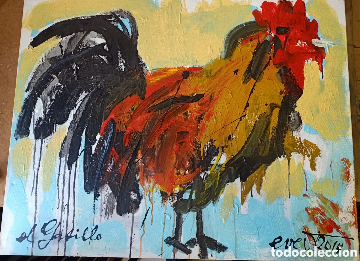 Arte: EVERT VAN BOMMEL. Acr&iacute;lico en lienzo - Foto 1